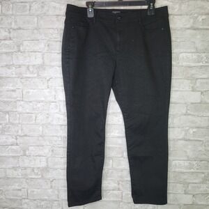 J. Jill Slim Ankle Jeans Black Authentic Fit Stretch Denim Petite 14P